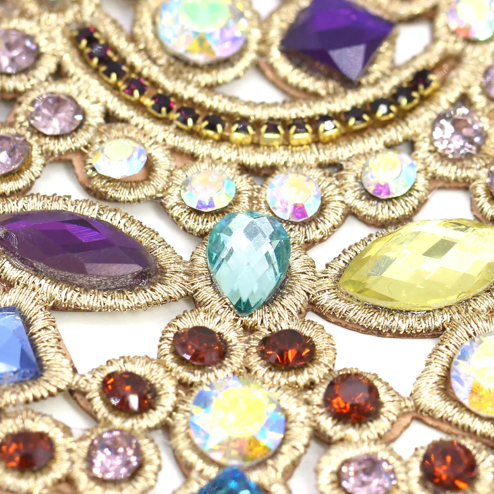 1 шт. стразы аппликации кристаллы нашивки плоские жемчуг пришивные для украшения