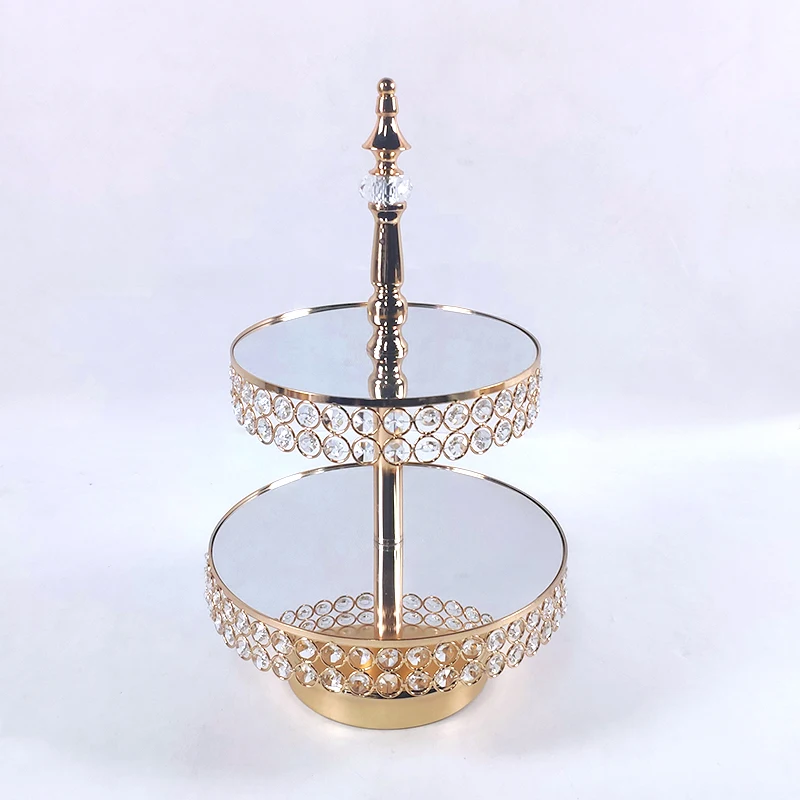 Новинка 2020 г. серебряные трехуровневые/2-уровневые хрустальные бусины подставка