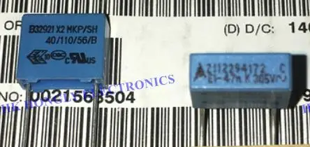 20 шт 50 в наборе B32921 X2 MKP 10n 33n 47n 68n 0 010 мкФ 033 047 068 K 305V P = 10 мм с пленочный