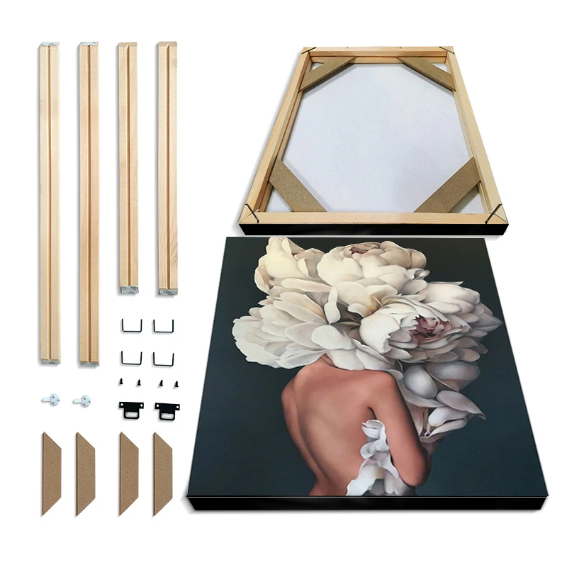 

Fine art oil painting wooden frame poster wooden picture frame DIY set wooden frame interior decoration custom picture frame
