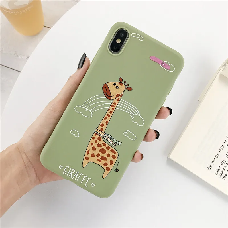 7998MG5 USLION чехол для телефона с забавным динозавром из мультфильма для iPhone 11, 6, 7, 8 Plus, X, XR, XS, Max, милый чехол для iPhone 6 Plus, мягкий силиконовый чехол - Цвет: 7998MG5