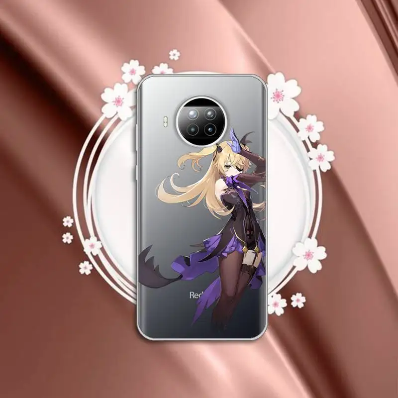 

Anime Genshin Impact Phone Case Transparent for Xiaomi mi Redmi note 10 t 8 9 pro lite 11 Samsung S 8 9 10 20