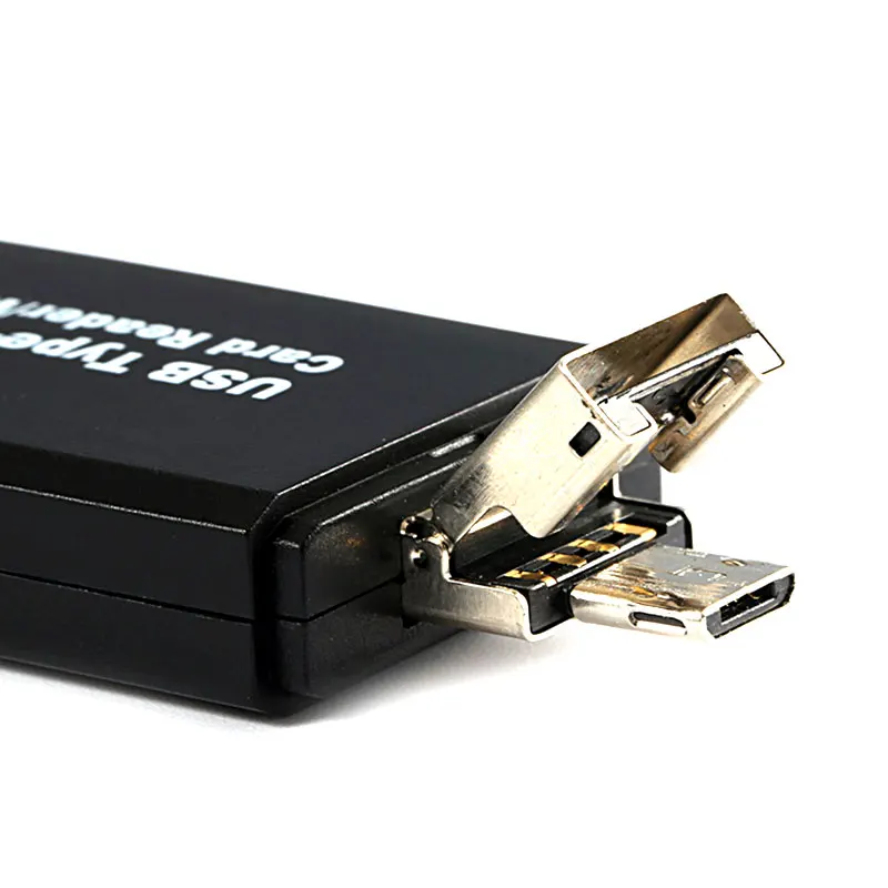 3 в 1 Type C/Micro USB OTG Устройство для чтения карт памяти TF/SD Androi адаптер хранения Android