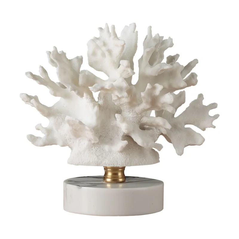 

Coral Simulation Ornaments Resin Crafts Sculpture Modern Decor Coral Statue Living Room Decoration Home Tabletop Furnishings