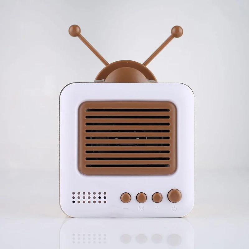 

Bluetooth Speaker Retro TV-shaped Stand Mini Speaker Bluetooth Stereo HIFI Sound Girl Heart Retro Speaker Bluetooth Card Speaker