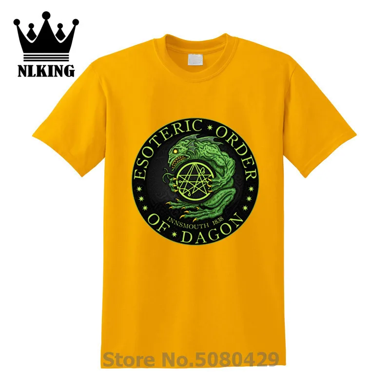 Dagon deep ones innsmouth Tops tees shirt Некрономикон hp lovecплот Футболка мужская EOD Azhmodai вызов cthulhu