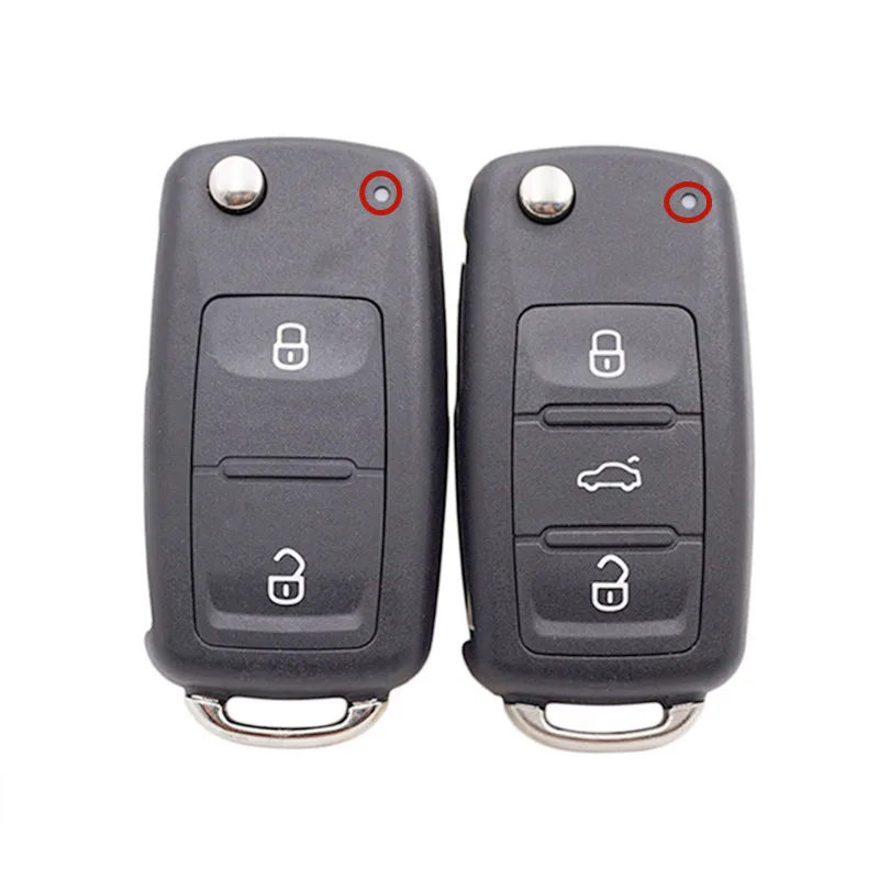 

Flip Folding Remote Key Shell For Volkswagen VW 2/3/4 Buttons Tiguan Golf Sagitar Polo MK6 For Skoda Octavia Uncut Blade Fob