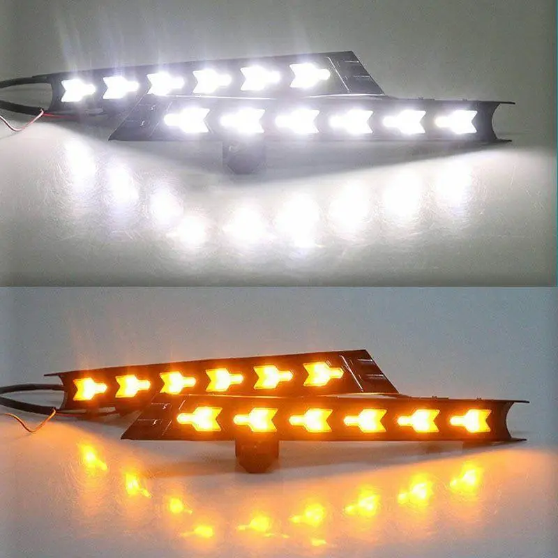 

Daytime Running Lights DRL With Yellow Turn Signal For Mazda CX-5 2017-2018