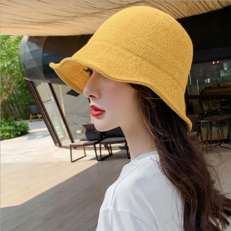 Женская летняя Соломенная пляжная шляпа складная Складная дорожная упаковочная