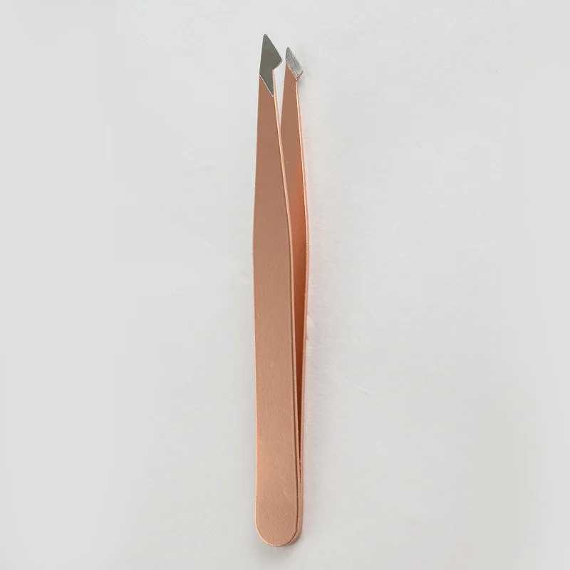 D big bevel 1 шт. пинцет для бровей, для красоты, наклонный съемник, нержавеющая сталь, зажимы для бровей, инструмент для макияжа, новинка - Цвет: D big bevel