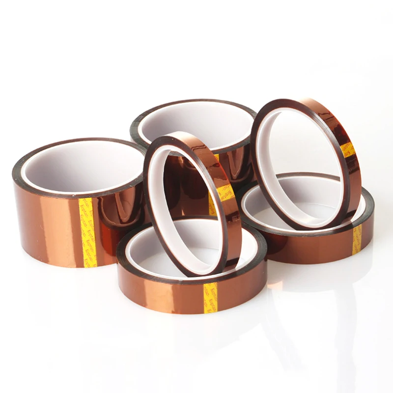 1PC Professional Heat Resistant High Temperature Insulation Electronics Industry Welding Polyimide Kapton Protect Tape 30M - купить по
