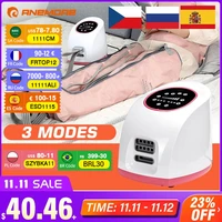 anemore 3 modes air chambers leg compression massager vibroleg therapy arm waist pneumatic wrap relax pain pressotherapy jambe