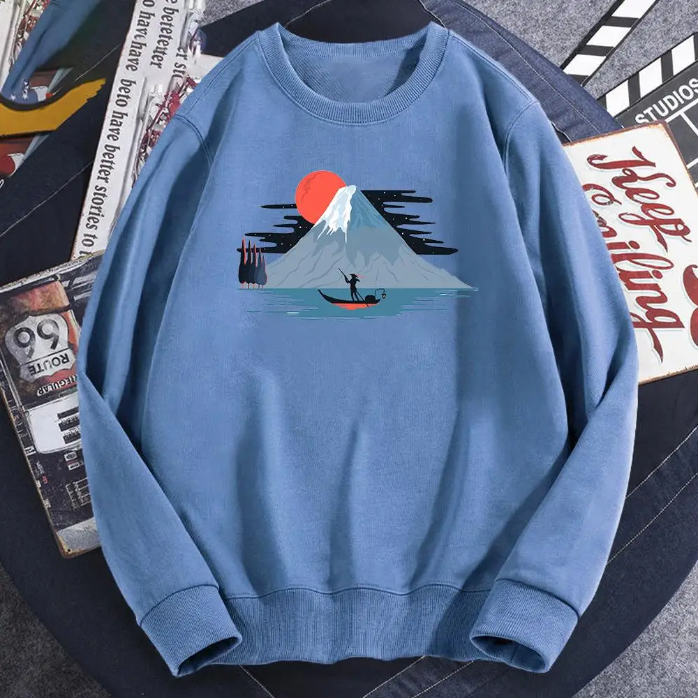 

Толстовка мужская с круглым вырезом и капюшоном, осенняя