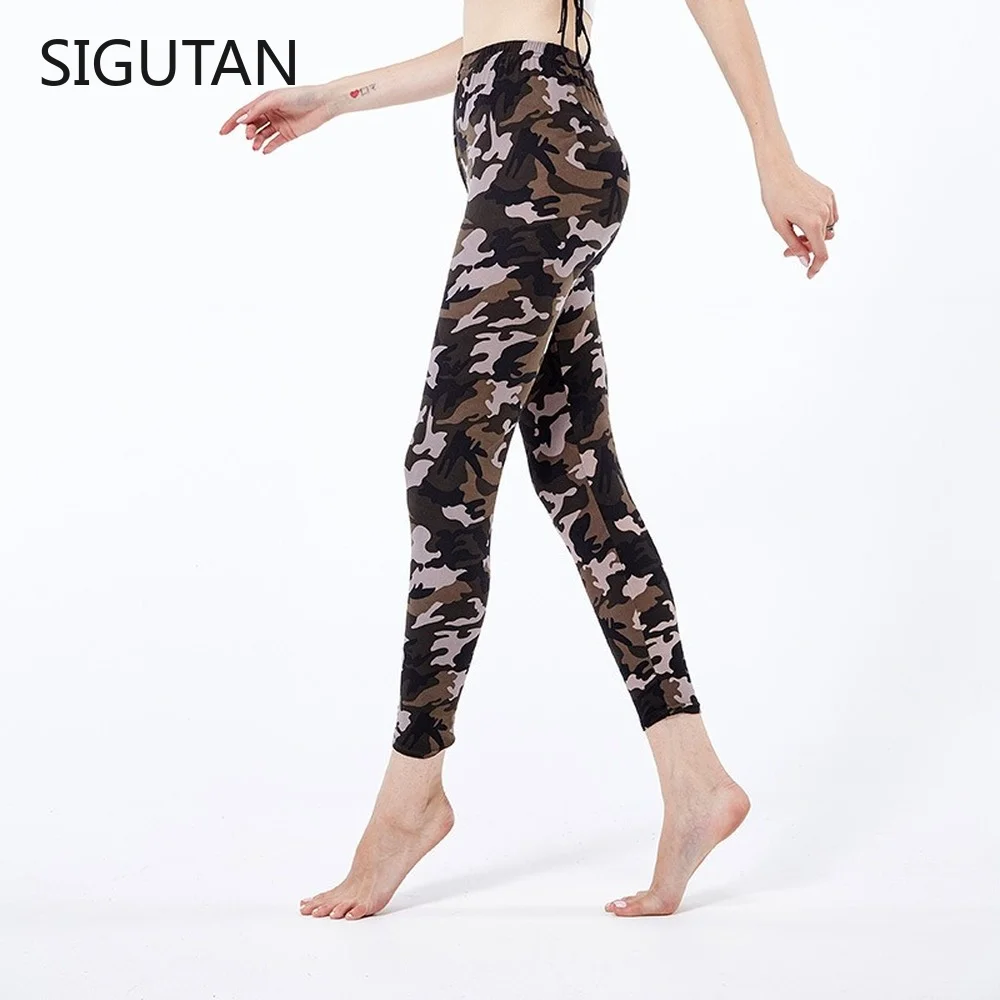 

2021 камуфляжные женские леггинсы в стиле граффити, облегающие Стрейчевые брюки, армейские зеленые Леггинсы, депортные брюки, женские брюки
