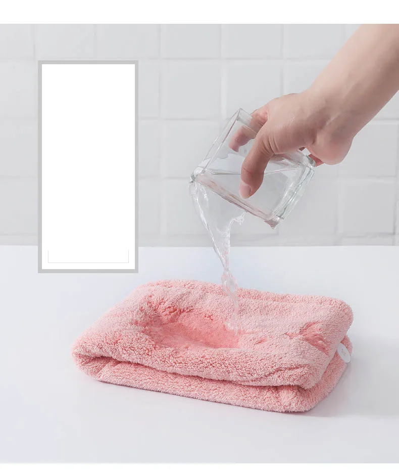 Волшебное быстросохнущее полотенце для волос тюрбан шапочка душа купания