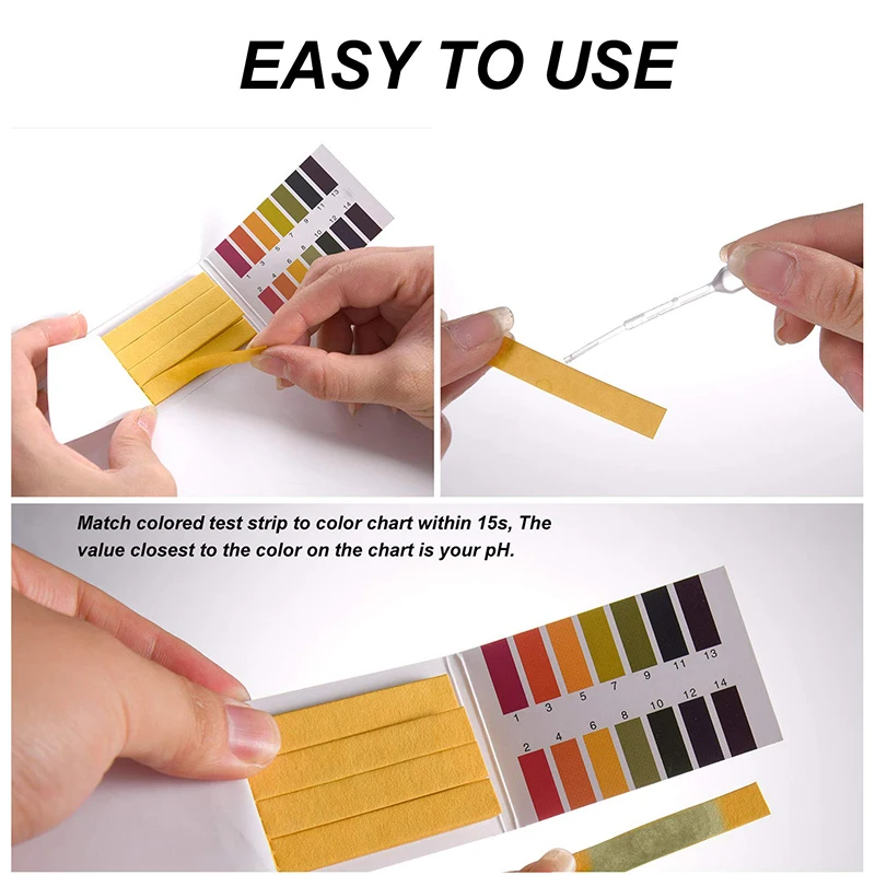 Тестовая Бумага для измерения pH лакмусовые тест-полоски контроля PH слюны воды