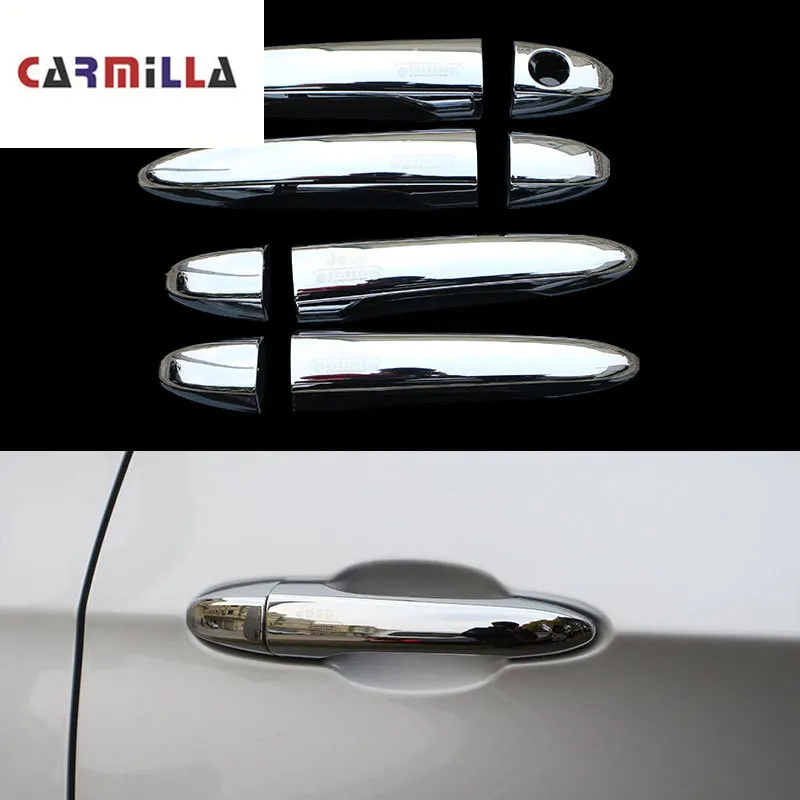 

8 шт./компл. ABS Защитная крышка для автомобильной двери декоративная чаша для двери Отделка пайетками для Jeep Compass аксессуары 2th 2017-2020