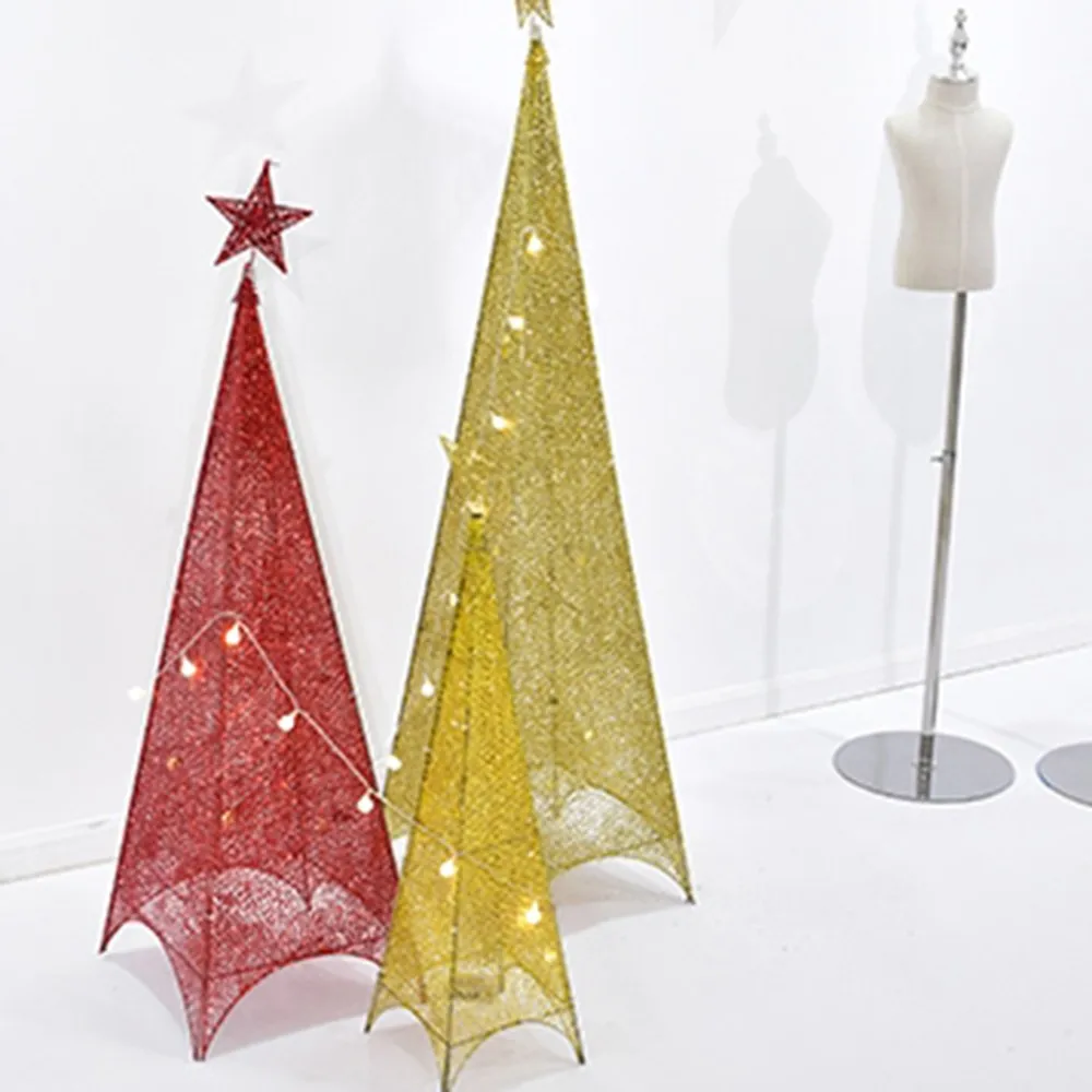 Топперы для новогодней и елки звезды красные золотые серебряные металлические