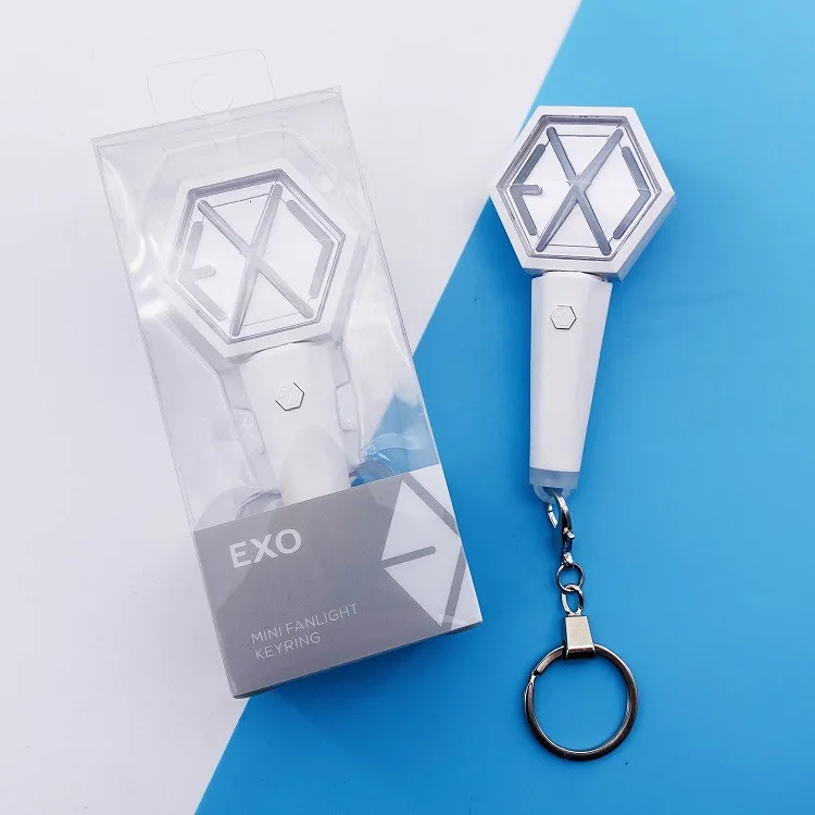 Kpop мини вентилятор светильник stick брелок EXO NCT освещение концертов палочка