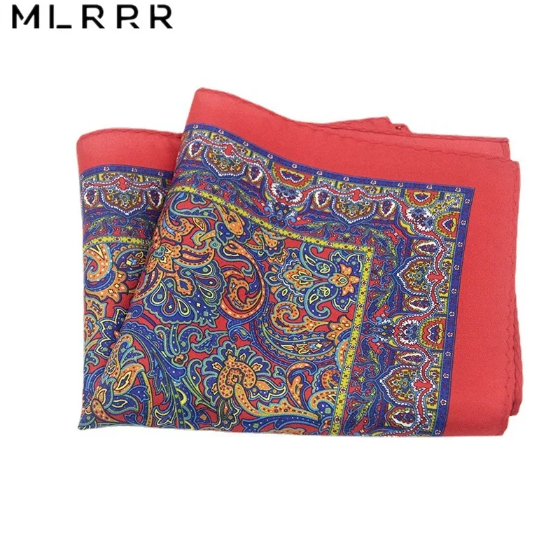 Шелковое мужское полотенце с карманом MLRRR, винтажный узор для костюмной рубашки от AliExpress WW