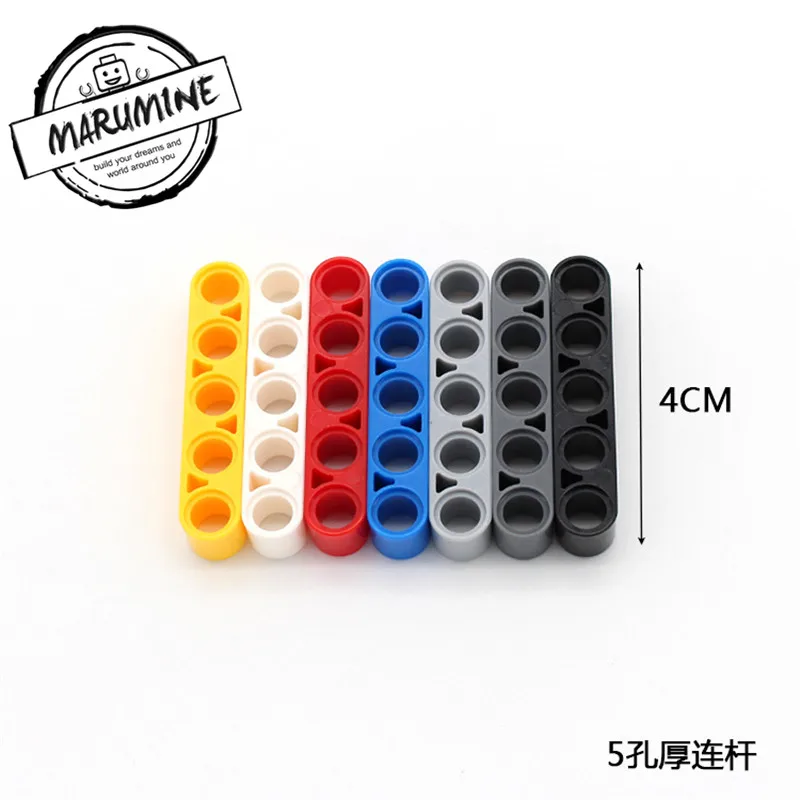 MARUMINE 50 шт./лот Technic Liftarm прямые блоки техника для закручивания строительных кирпичей набор образовательных игрушек для детей - Цвет: 32316