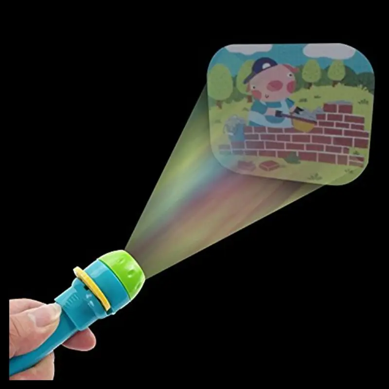 

Baby Sleep Story Flashlight Projection Lamp Toy with 4 Stories for Children Educational Toys Night Light Birthday Gifts