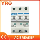 Мини-автоматический выключатель переменного тока 3P MCB 6A 10A 16A 20A 25A 32A 40A 50A 63A