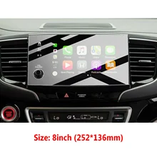 Areyourshop Car Navigation Screen Protector Tempered Glass Film Fits For Honda Pilot 2019 2020 2021 Auto Interior Accessories
