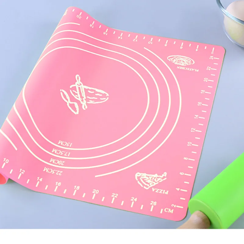 Силиконовая посуда для выпечки с чехлом нескользящий коврик раскатки теста