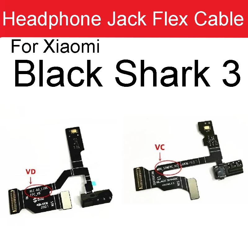 Гибкий кабель для наушников Xiaomi Black Shark 3 KLE-A0 Flashlight LCD | Мобильные телефоны и