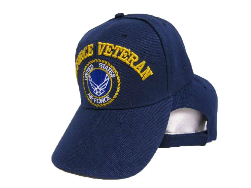 Печатная воздушная сила Ветеран тени США вышитая голубая бейсболка Регулируемый