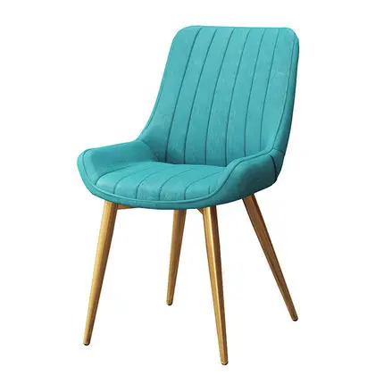 Обеденный стул легкий роскошный кожаный + стальная спинка кафе sillas de comedor chaise fauteuil