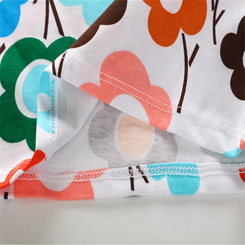 Jumping meters Long Sleeve T shirts for Baby Girls Cotton Clothing Cartoon Print Autumn Spring Tops New Children | Мать и ребенок