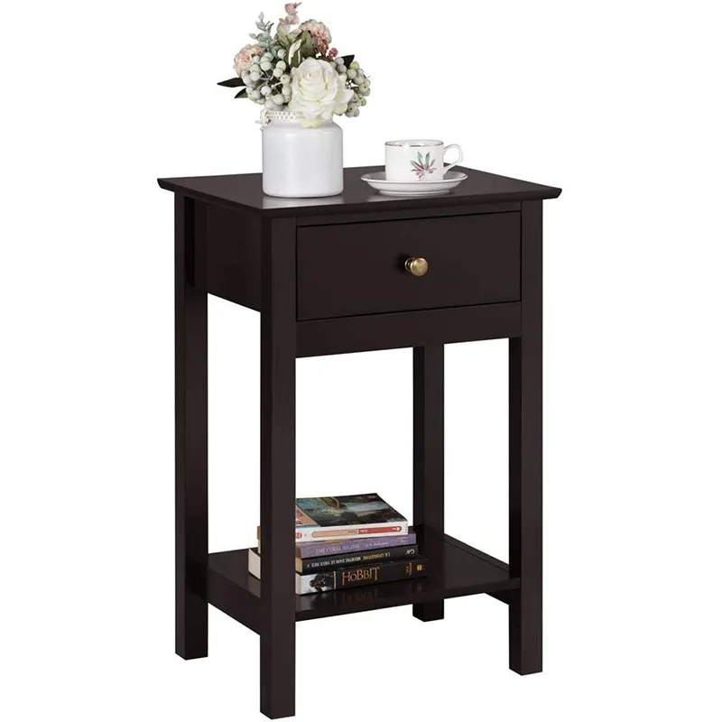 

Wooden Bedroom Bedside Cabinet Storage Cabinet Mini Locker Home Organization