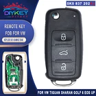 Ключ дистанционный DIYKEY 5K0837202AJ 5K0 837 202 AJ, 434 МГц, чип ID48 для VW Tiguan Sharan Golf 6 EOS Up RV Scirocco