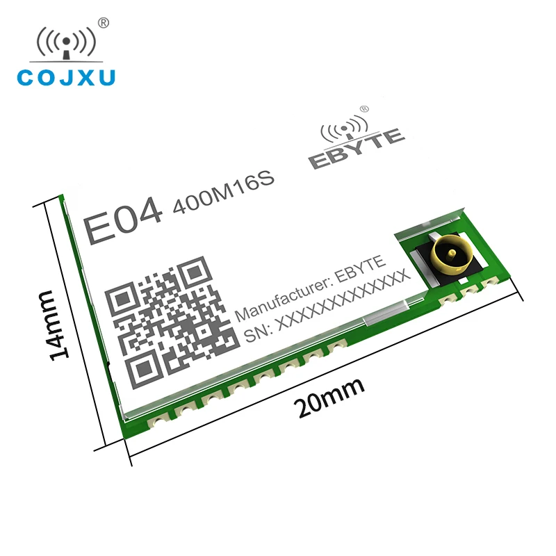 10pcs/lot STMS2-LP 433MHz Wireless SOC Module 16dBm1km Range Low Power Consumption ISM Band SPI RF Module E04-400M16S