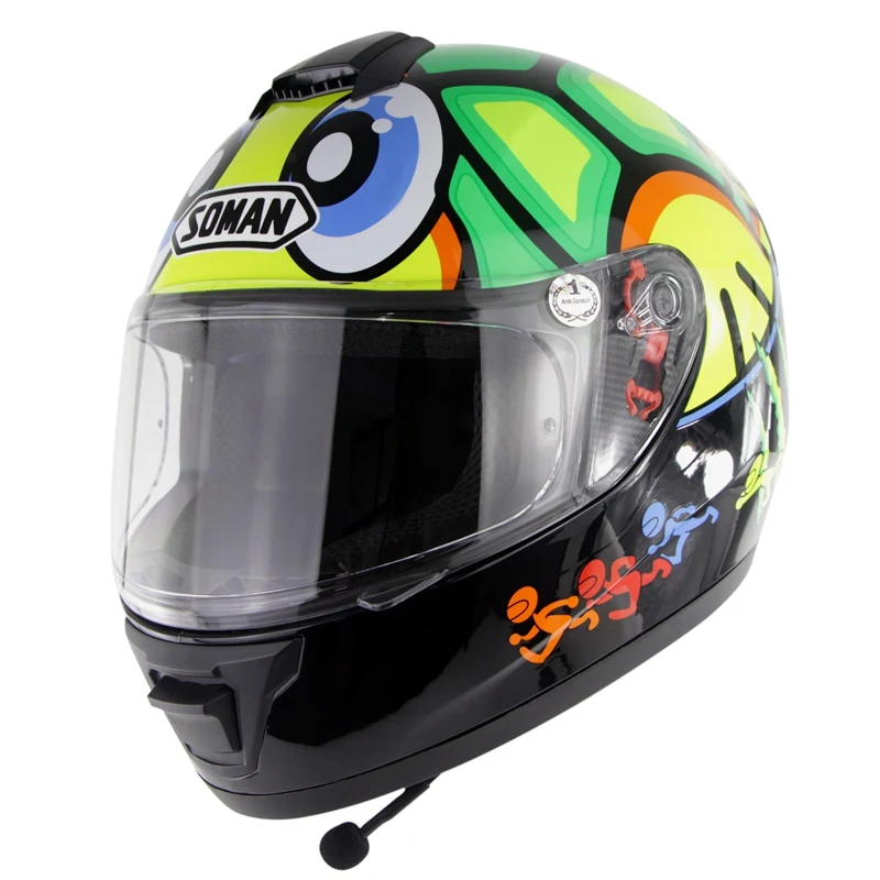 

Motorcycle Helmet Full Face Motocross Helmet with Bluetooth Headset Electric Car Helmet Off Road Helmets