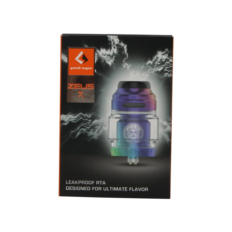 Geekvape Zeus X RTA бак 4,5 мл топ воздуха Поддержка одной двойной катушки против электронной сигареты распылитель Zeus двойной RTA Vape