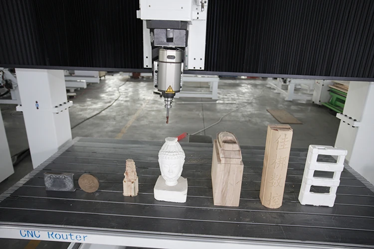 

atc cnc router center 5 axis cnc wood carving machine swing 360 degree
