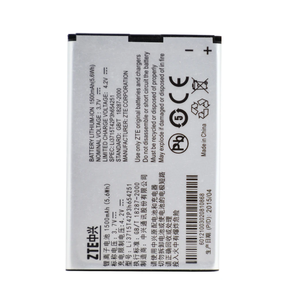 Оригинальная батарея Li3715T42P3h654251 для ZTE U790 V790 N790 N790S U805 U232 U230 U215 U700 U600 R750 AC30 MF30 AC33 X920 |