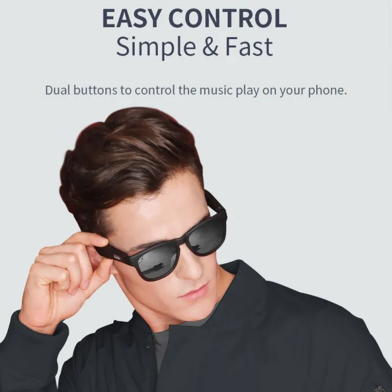 High End Bone Conduction Wireless Glasses Bluetooth 5.0 Open-Ear Headset Polarized Eyeglasses With Sunglasses | Электроника