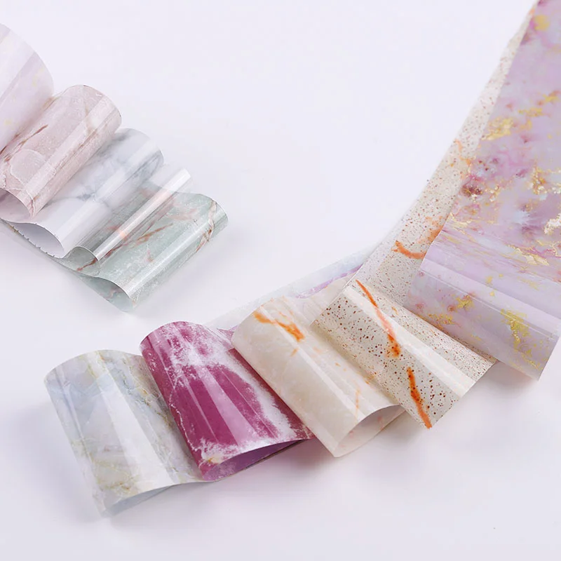 10 рулонов/коробка Звездные наклейки для ногтей переводные на Хэллоуин мерцающие