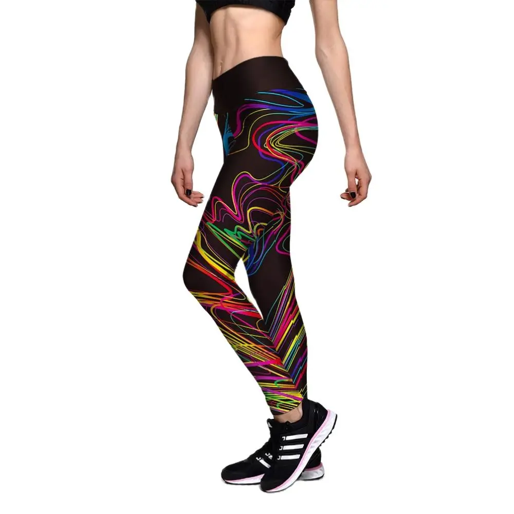 

New Hot Gym Leggings Women Clothing Sexy Wonderful Colorful Fitness 3d Printed Leggins Push Up High Waist Pants Trousers S-XXXXL