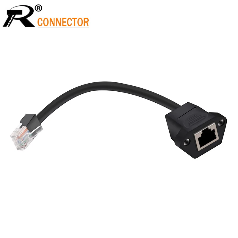 1 шт. RJ45 15 см штекер к гнезду 8p 8c водонепроницаемый кабель RJ45 конвертер Панель Крепление Тип аудио компьютер сетевой разъем 1 шт. RJ45 15 см штекер к гнезду 8p 8c водонепроницаемый кабель RJ45 конвертер Панель Крепление Тип аудио компьютер сетевой разъем