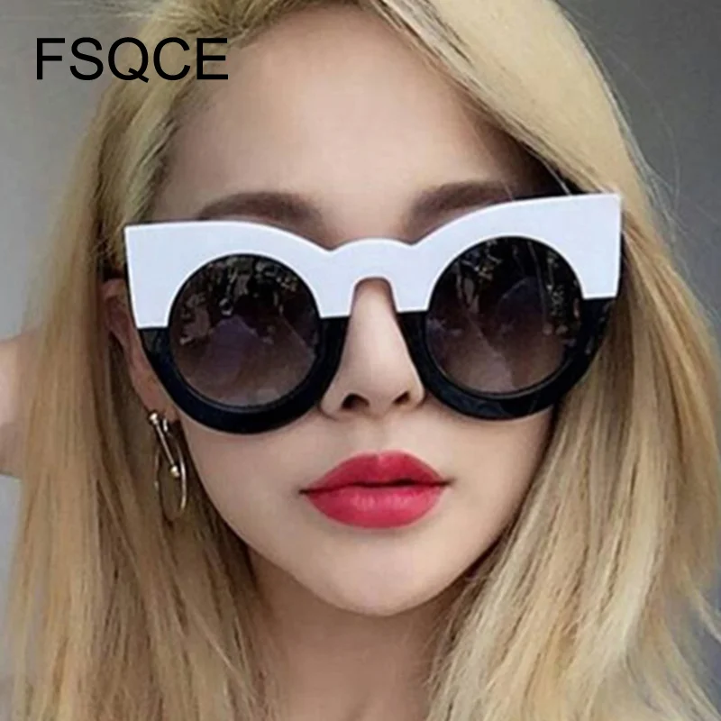 Женские солнцезащитные очки кошачий глаз большие в винтажном стиле|Женские очки|