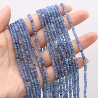 wholesale natural blue kyanite beads faceted semi precious stone loose beads for women diy bracelet necklace making jewelry 14