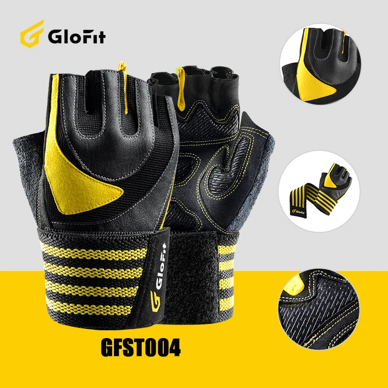 

Glofit Half Finger Cycling Gloves Pressure Bandage Summer Breathable Non-Slip Fitness Gloves Men's Training Mittens