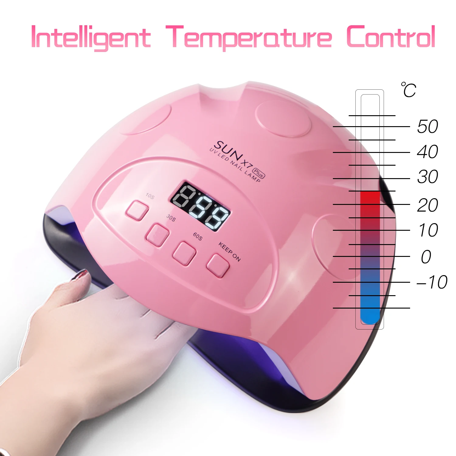 SUN X7 Plus 90W LED UV Lamp Nail Dryer 36 Professional For Drying Gel Polish 10/30/60 Timer Auto Sensor Art Machine Hot | Красота и