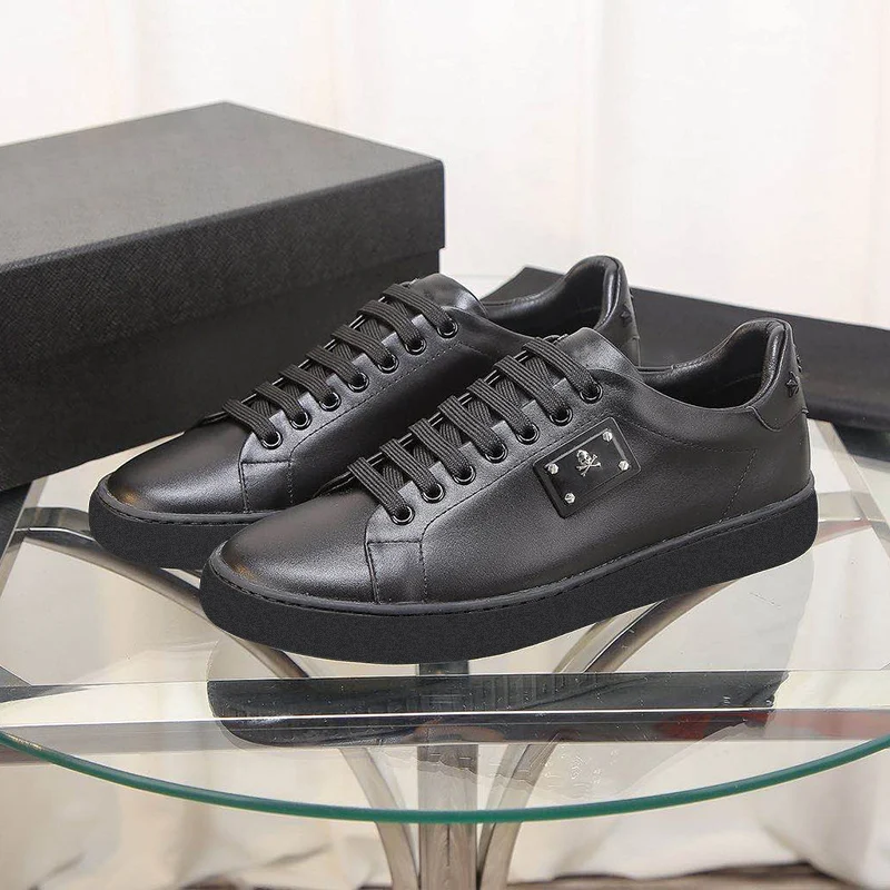 

Starbags PP Мужская обувь с итальянским логотипом черепа новейшая Повседневная Черная Мужская обувь из натуральной кожи Модная круглая Высокок...