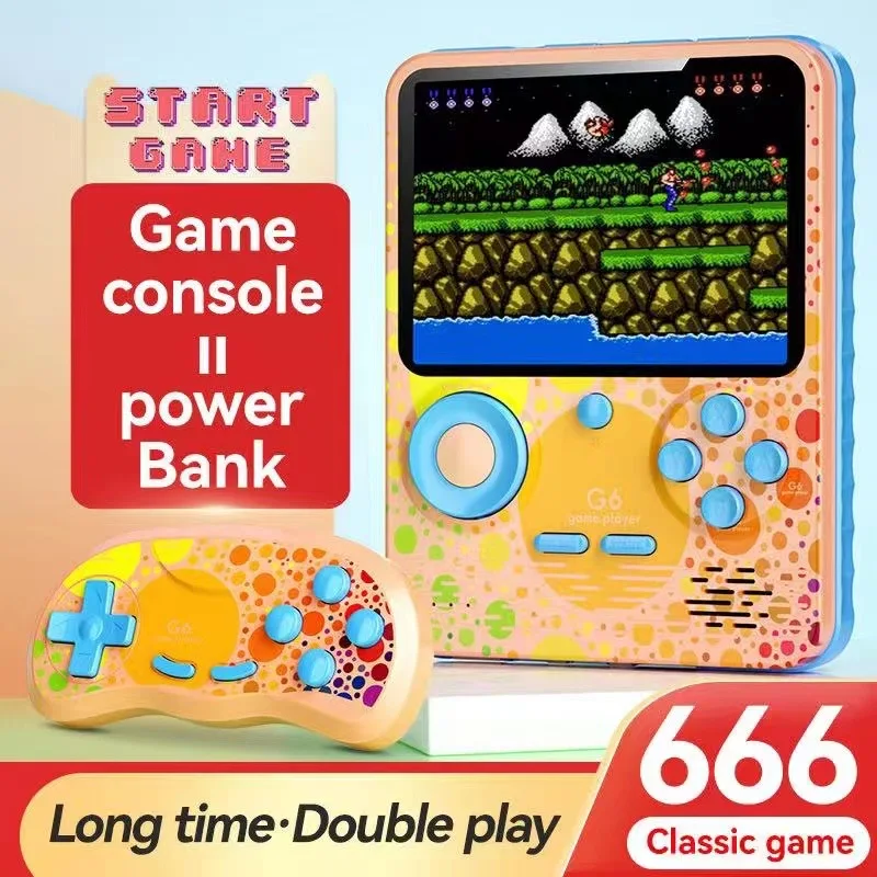 

Mini Console Portátil Retrô, Videogame Ideal Para Crianças, Jogo De 8-Bit, Com Tela LCD De 3,5 Polegadas E 666 Jogos Inclusos